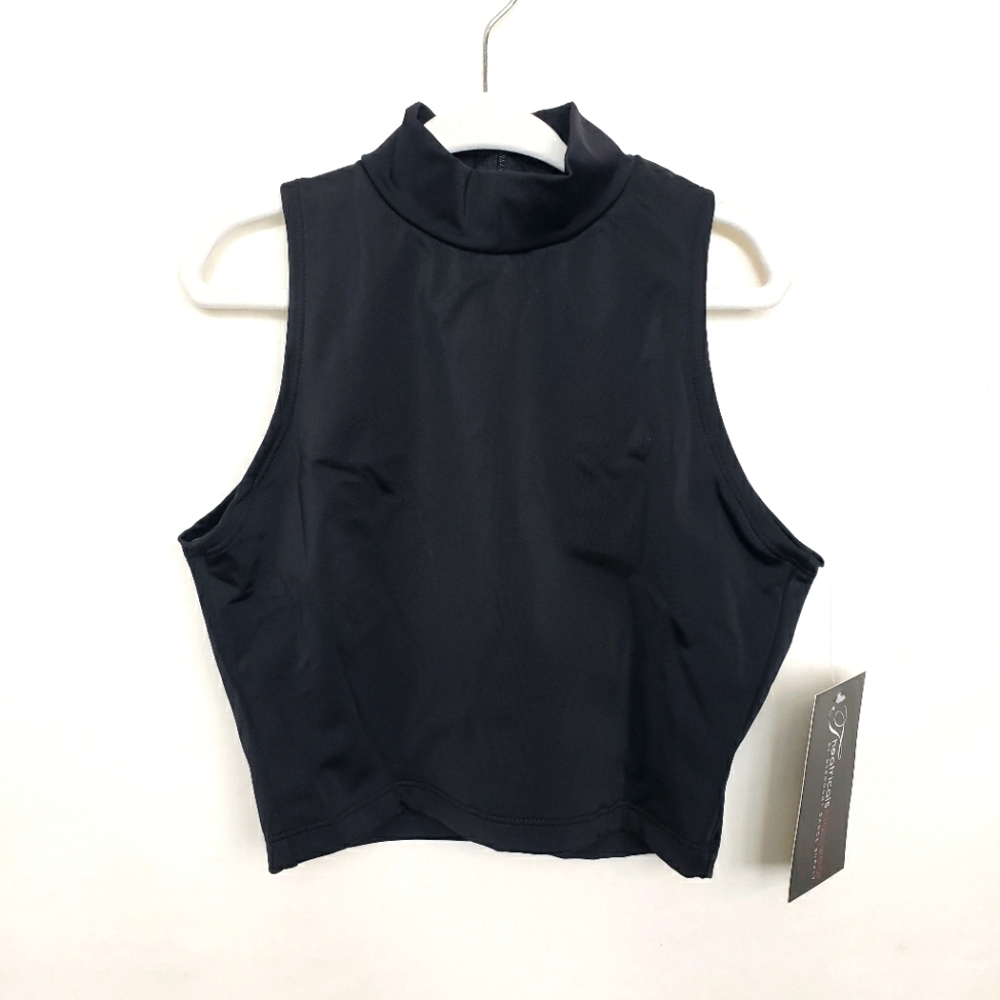 NWT Theatricals Mock Neck Dance Crop Top XLC - Picture 3 of 7